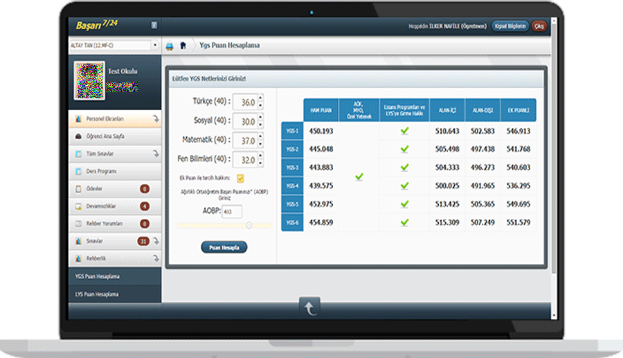 YGS Puan Hesabı